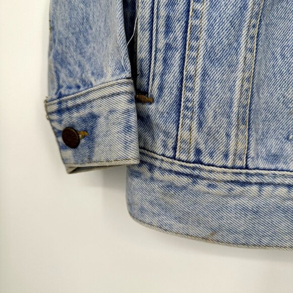 Lee Vintage 90's Denim Jacket White Label Youth Size Small - Picture 4 of 8